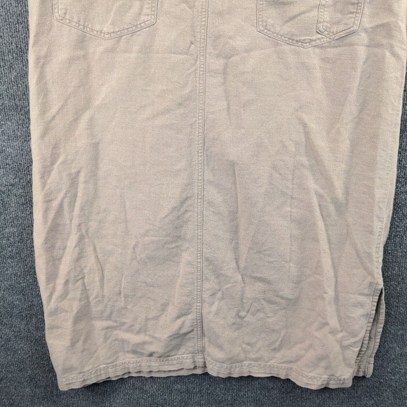 Erika Collection Women's Linen Blend Sleeveless Dress Brown Size M Pockets - Picture 6 of 11